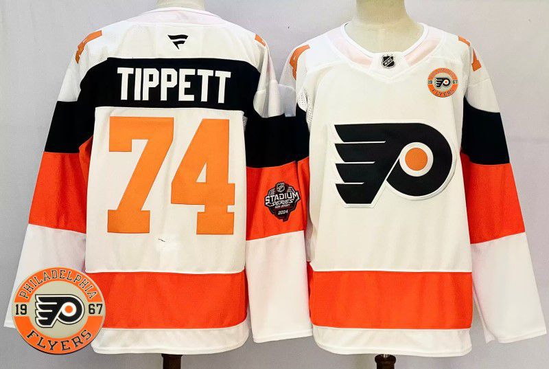 Men Philadelphia Flyers #74 Tippett White Fanatics 2025 NHL Jersey style 1->edmonton oilers->NHL Jersey